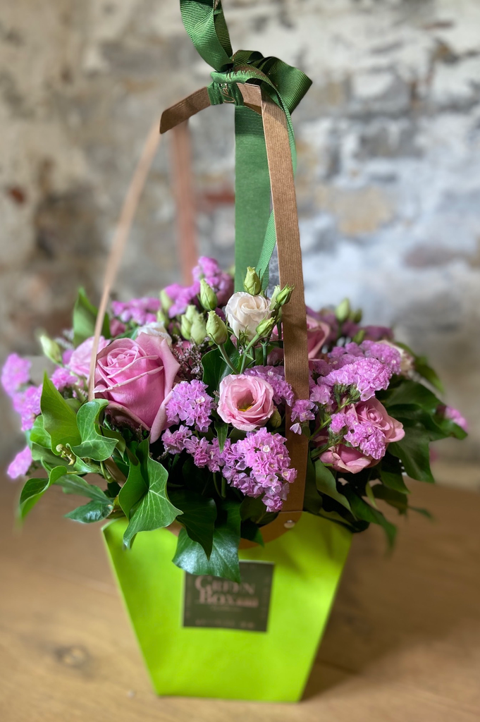 Bouquet sac rose (S)