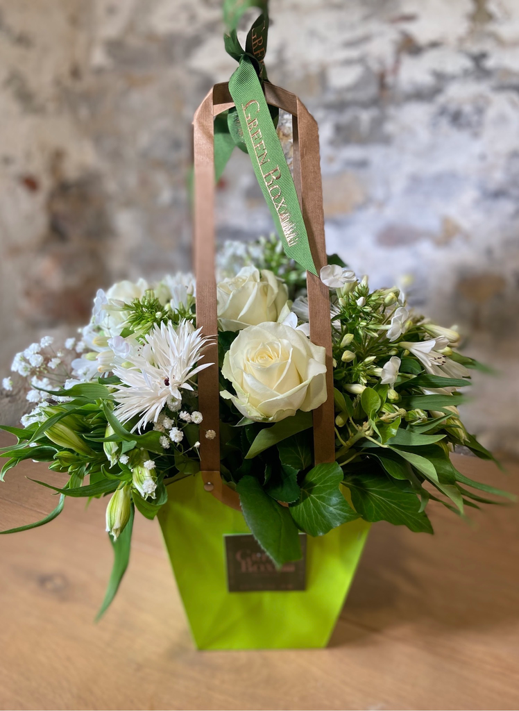 Bouquets sac blanc
