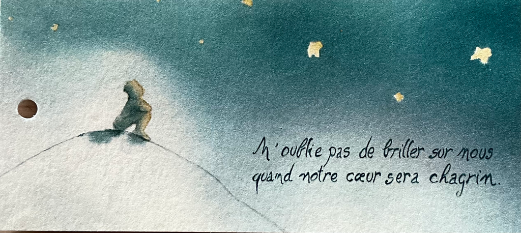 Carte deuil allongée